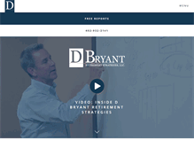 Tablet Screenshot of dbryantretirementstrategies.com